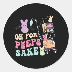 Nurse Easter Med Surg Icu Peds Picu Nurse Spring I Classic Round Sticker