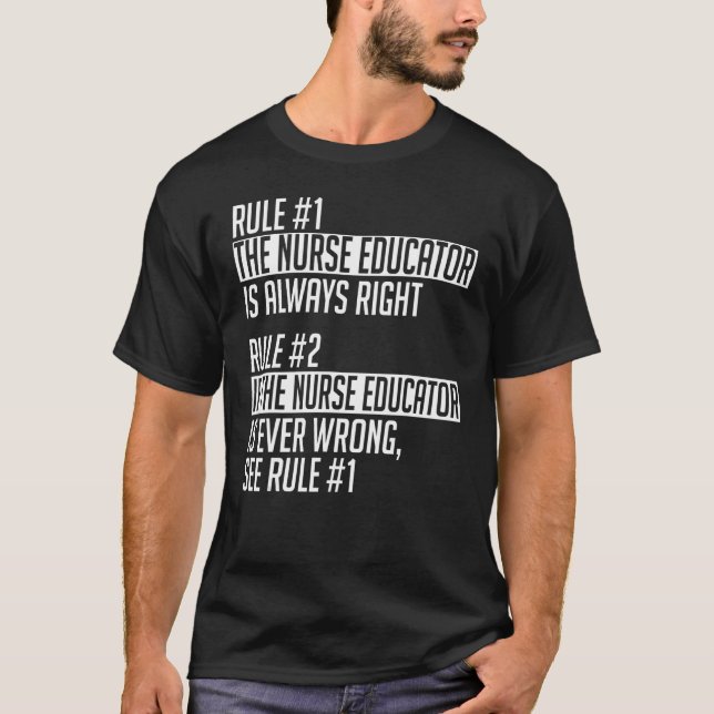 Nurse Educator Apparel  Cute  Educators Design T-Shirt (Front)