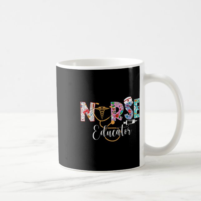 Nurse Educator Nursing School Instructor Stethosco Coffee Mug (Right)