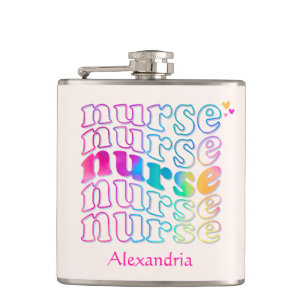 Nurse Elegant Color Hip Flask