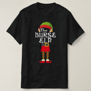 nurse elf family matching christmas T-Shirt