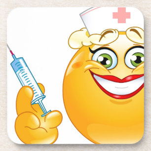 nurse emoji coaster