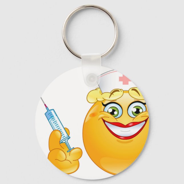 nurse emoji keychain (Front)