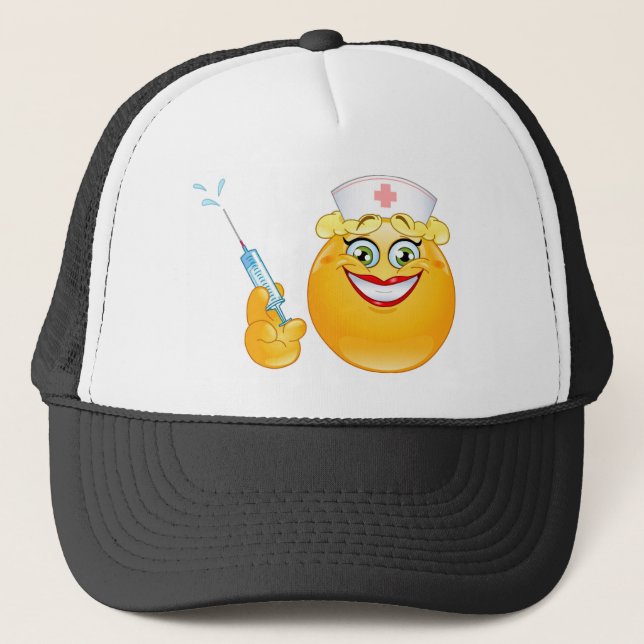 nurse emoji trucker hat (Front)