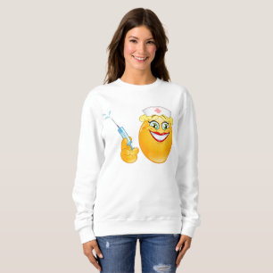 nurse emoji womens sweatshirt