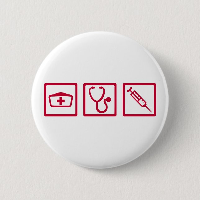 Nurse equipment 2 inch round button (Front)