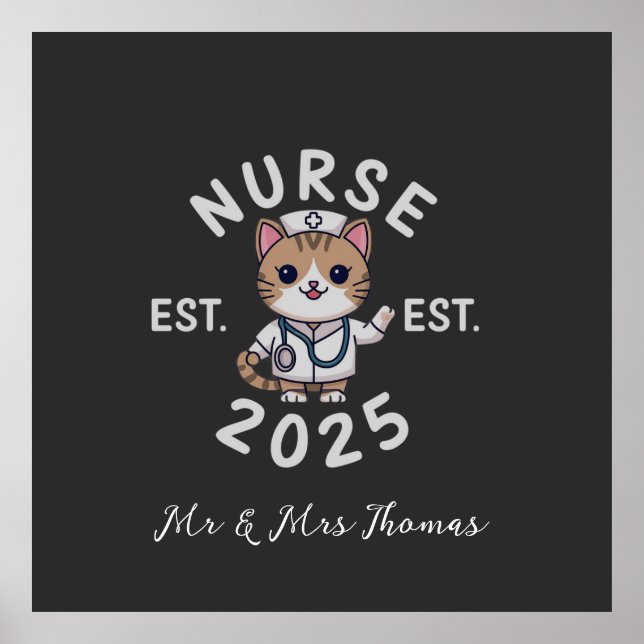 Nurse Est 2025: Celebrate the Future of Nursing Poster (Front)