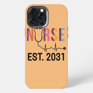 Nurse Est 2031 RN Nursing School Graduation iPhone 13 Pro Max Case