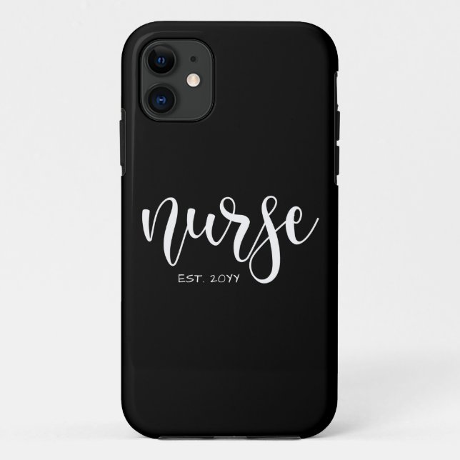 Nurse Est Custom Year Student Nurse RN graduation Case-Mate iPhone Case (Back)