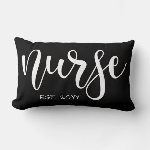 Nurse Est Custom Year Student Nurse RN graduation Lumbar Pillow
