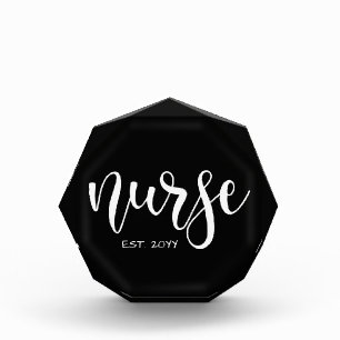 Nurse Est Custom Year Student Nurse RN graduation Photo Block