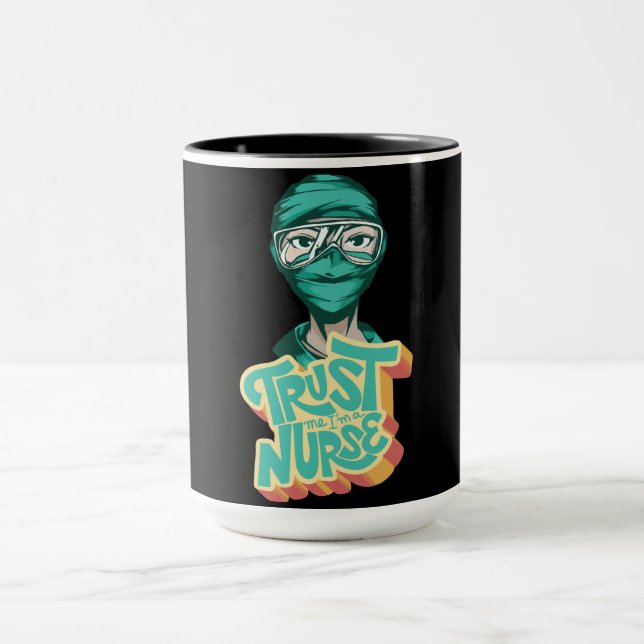 Nurse Face Mask Quote Mug (Center)