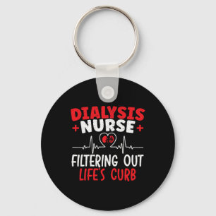 Nurse Filtering Heartbeat  Keychain