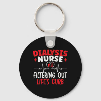 Nurse Filtering Heartbeat  Keychain