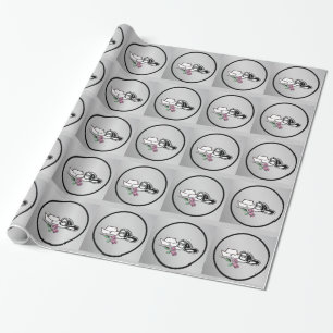 Nurse firefighter wrapping paper design