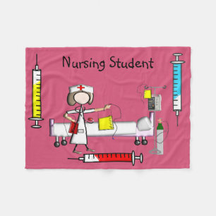Nurse Fleece Blanket Pink #5