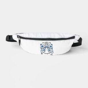 Nurse Floral Bow Stethoscope Vintage Engraving Des Fanny Pack