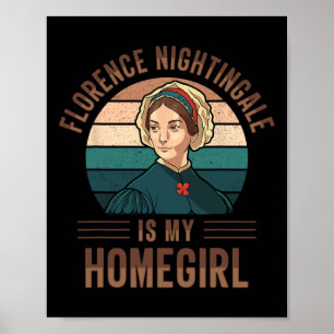 Nurse Florence Nightingale Medical Nursing Medicin Poster
