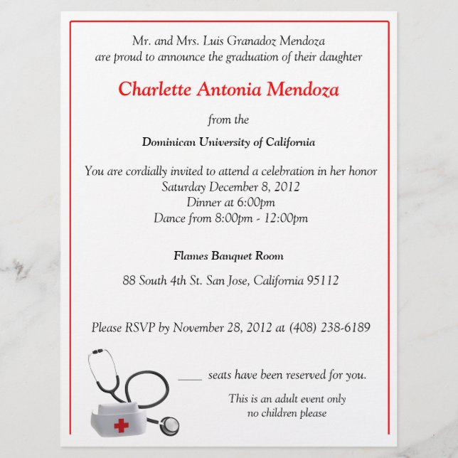 Nurse Flyer Invite (Front)