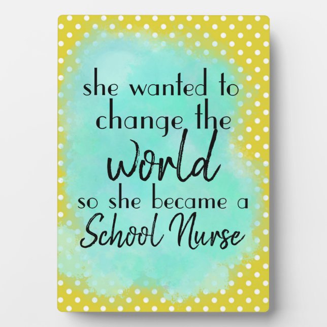 Nurse for Students; Trendy and Hip Plaque (Front)