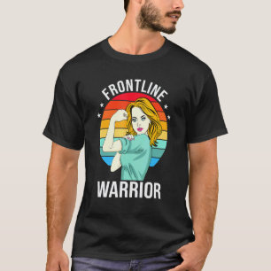 Nurse Frontline Warrior Proud Cna Healthcare Worke T-Shirt