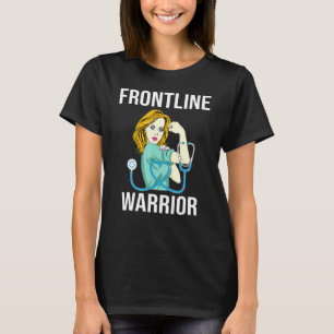 Nurse Frontline Warrior Proud Cna Healthcare Worke T-Shirt