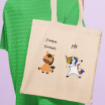 Nurse Funny Dabbing Unicorn Horse Tote Bag<br><div class="desc">This design was created though digital art.  It may be personalized in the area provided.

Contact me at colorflowcreations@gmail.com if you with to have this design on another product.  

  See more of my creations or follow me at www.facebook.com/colorflowcreations,  www.instagram.com/colorflowcreations,  www.twitter.com/colorflowart,  and www.pinterest.com/colorflowcreations.</div>