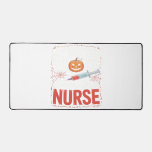 Nurse Funny Halloween Nursing Essential T-Shirt_1 Desk Mat