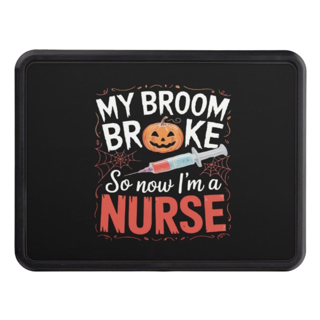 Nurse Funny Halloween Nursing Essential T-Shirt_1 Trailer Hitch Cover (Front)
