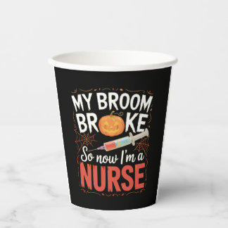 Nurse Funny Halloween Nursing Essential T-Shirt Paper Cups