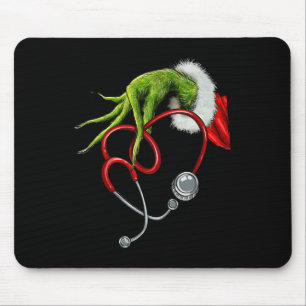 Nurse Funny Merry Christmas Stethoscope Nursing Xm Mouse Pad