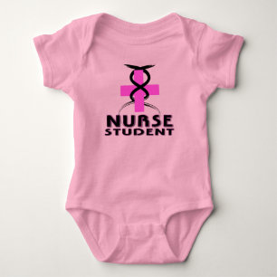 NURSE (FUTURE) STUDENT PINK BABY BODYSUIT