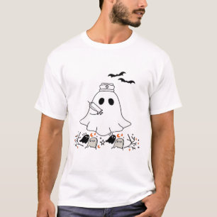 Nurse Ghost Cute Halloween Design Classic T-Shirt