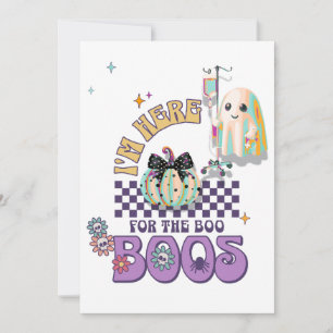 nurse ghost funny quote pumpkin coquette card