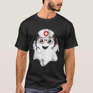 Nurse Ghost Scrub Top Halloween Costume For Nurses