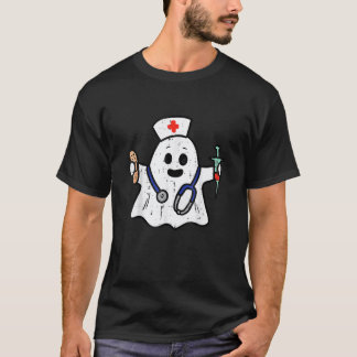 Nurse Ghost Scrub Top Halloween Costume For Nurses