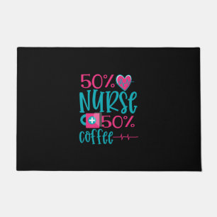 Nurse Gift 50 Nurse 50 Coffee Doormat