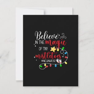 Nurse Gift Believe In The Magic Card
