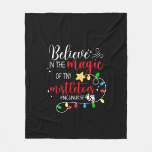 Nurse Gift Believe In The Magic Fleece Blanket