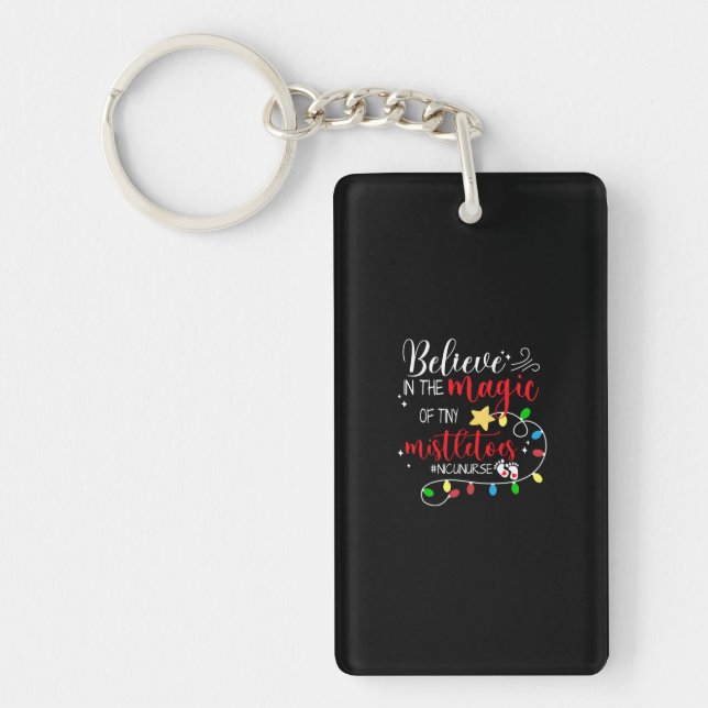 Nurse Gift | Believe In The Magic Keychain (Front)
