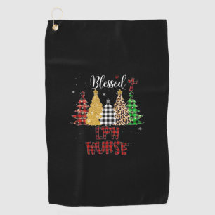 Nurse Gift Blessed LPN Nurse Golf Towel