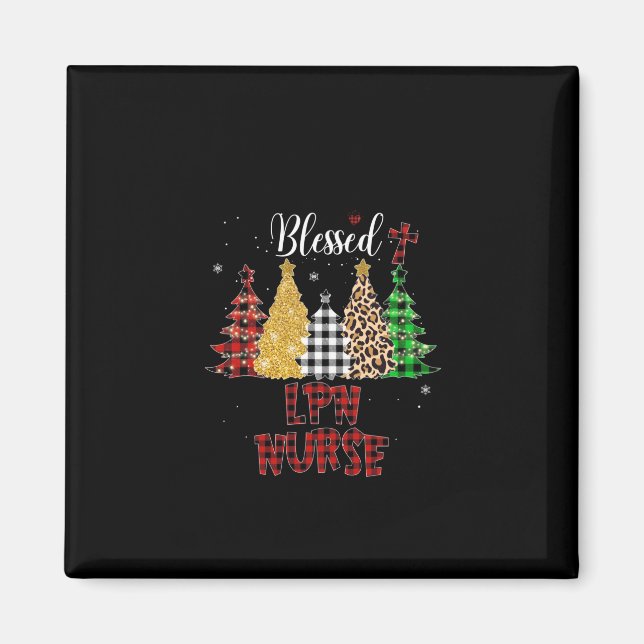 Nurse Gift Blessed LPN Nurse Magnet (Front)