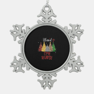 Nurse Gift Blessed LPN Nurse Snowflake Pewter Christmas Ornament