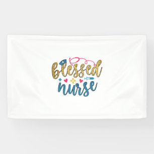 Nurse Gift Blessed Nurse Banner