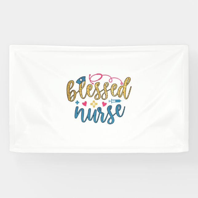 Nurse Gift | Blessed Nurse Banner (Horizontal)