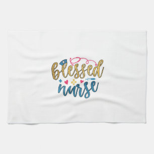 Nurse Gift Blessed Nurse Kitchen Towel