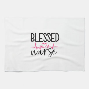 Nurse Gift Blessed Nurse Kitchen Towel