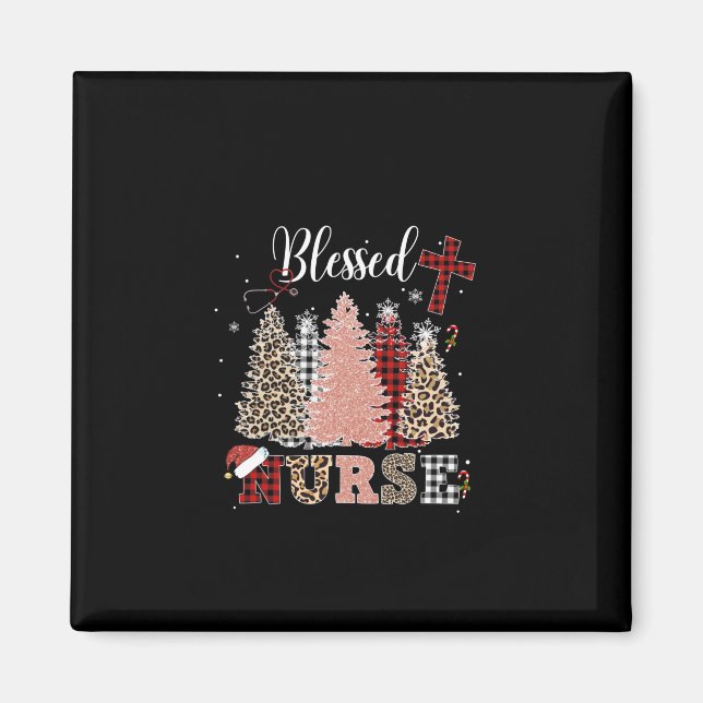 Nurse Gift Blessed Nurse Magnet (Front)