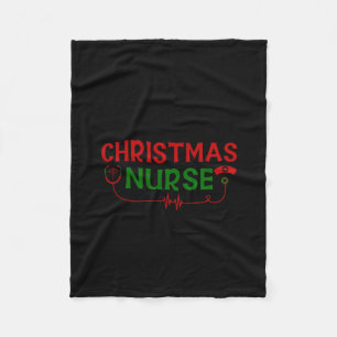 Nurse Gift Christmas Nurse Fleece Blanket