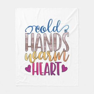 Nurse Gift   Cold Hands Varm Heart Fleece Blanket